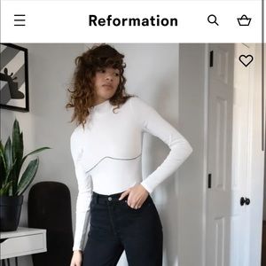 Reformation Small Aquarius Bodysuit